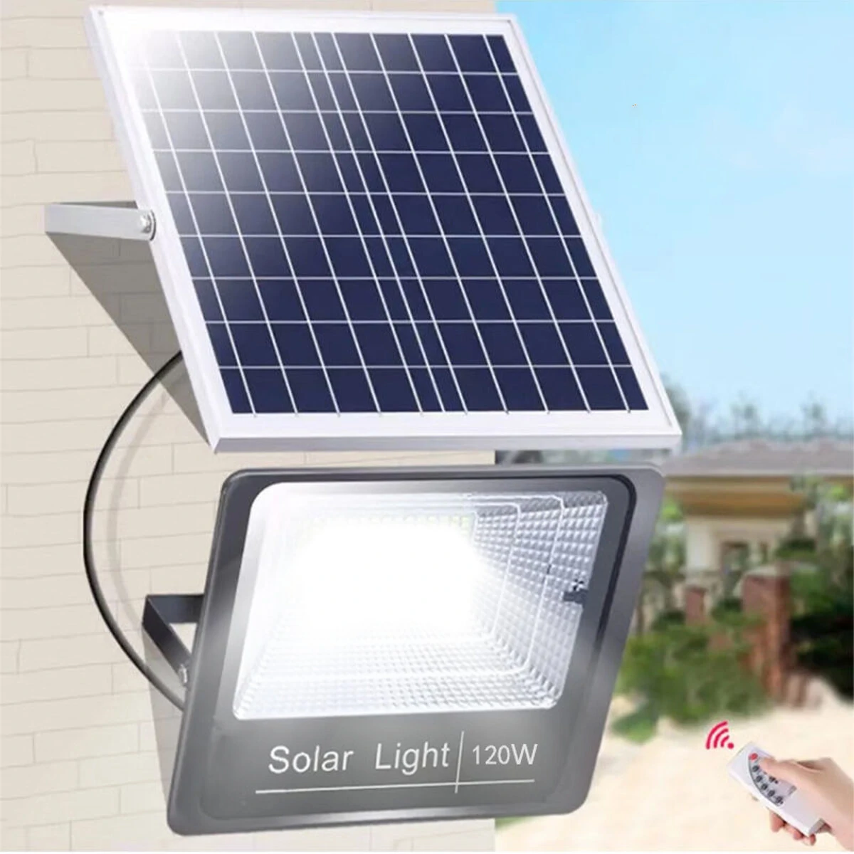 44/170LED Solar Wall Lights Outdoor Waterproof Infrared Garden Lamp Remote control waterproof timing induction light (image for) 44/170LED Solar Wall Lights Outdoor Waterproof Infrared Garden Lamp Remote control waterproof timing induction light